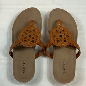 Torrid Sandals Thong Slip On Sz 9